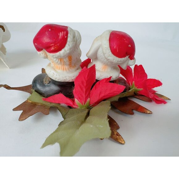 Vintage Holiday Ceramic & Glass Ornament Set With Angels Santa Star & Gift Desig - Picture 13 of 16